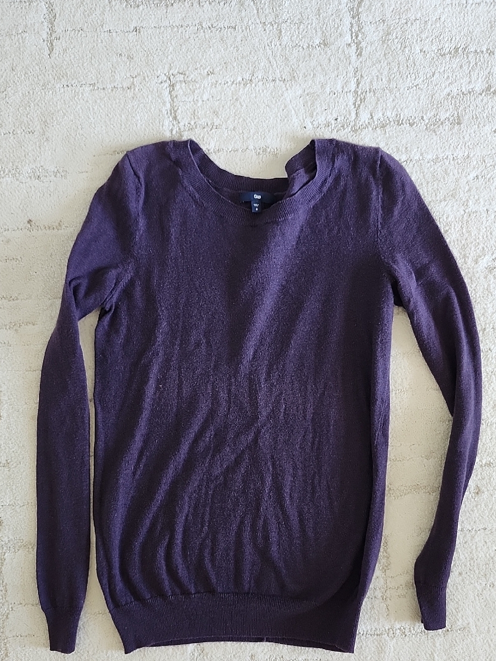GAP Women's Purple Crewneck Sweater